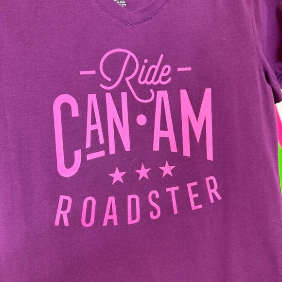 Can-Am Roadster Purple Tee with Pink Design. Size Medium. Excellent condition! - Picture 2 of 4
